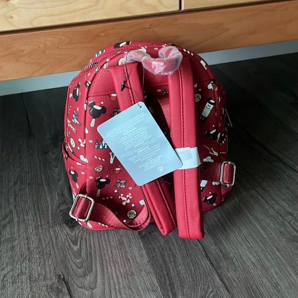 NWT Disney Loungefly Red Holiday Treats Backpack
